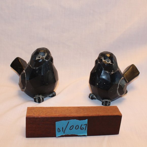 Other - **LAST CHANCE** Pair of Black Birds-Simulated Wood